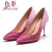 Non spring 2015 new counters authentic pointed glitter stiletto shoes WIA6A1102AU