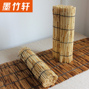 新款包邮 天然芦苇 手工编织茶席 蕨杆 竹编藤草仿古古典茶帘茶垫
