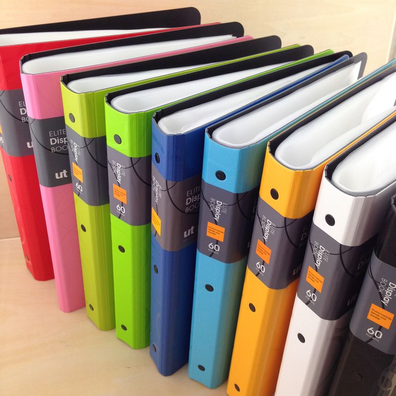 树德A4文件夹 资料册30/40/60页加厚透明插页袋 曲谱夹 A4试卷夹