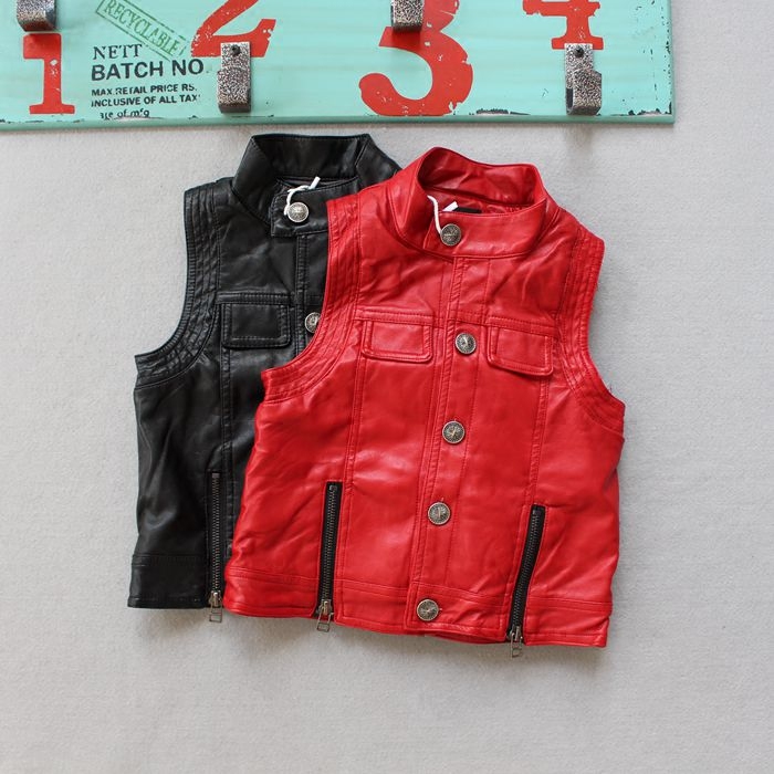 Gilet enfant en cuir - Ref 2068964 Image 1