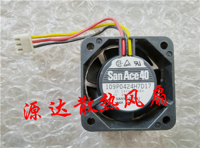 原装Sanyo/三洋109P0424H7D17 4CM  24V 0.08A 4015机箱风扇
