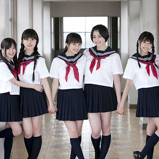 JK制服三角巾领巾水手服日本正统校服包边三角巾六色入配饰