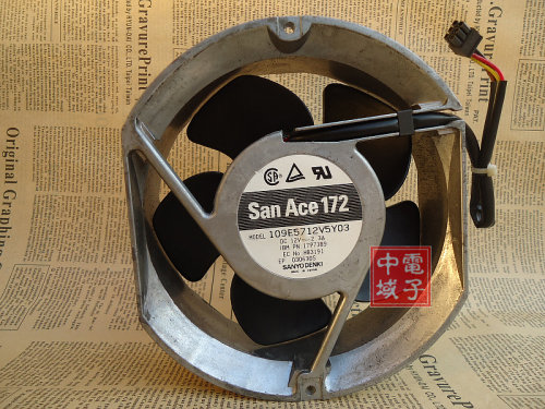 三洋 SANYO172 109E5712V5Y03 直流12V2.3A双滚珠风扇 支持PWM