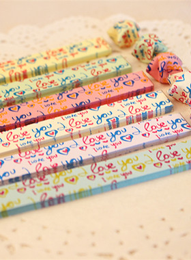 双色 ILOVEYOU 星星折纸 星星纸条DIY手工叠幸运星纸条 折纸