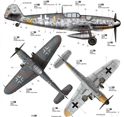 1/32梅塞施密特BF109G-6战斗机