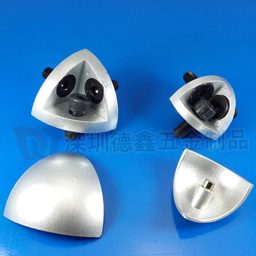 三维角连接件 欧标铝材型材3030R/4040R专用三维角连 全金属外壳