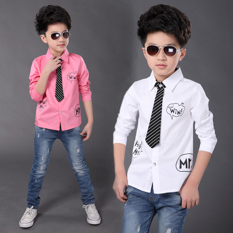 Chemise garcon à manche longue - Ref 2076286 Image 1