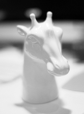 创意麋鹿多肉植物花盆白瓷