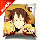 生日礼物靠枕 动漫抱枕车内装 卡通靠垫 海贼王路飞抱枕 订制14 饰