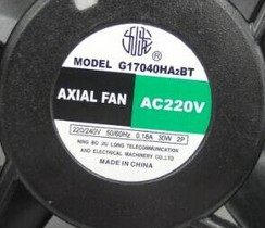 G17040HA2BT 轴流机箱风扇 全新九龙 17238 AC220V变频器散热风机