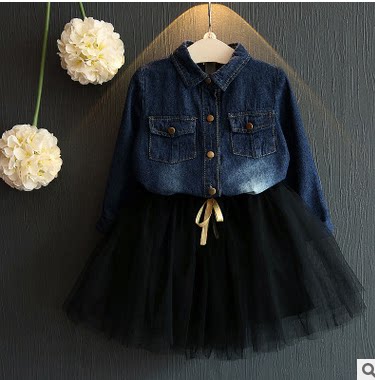 Chemise fille à manche longue en toile - Ref 2087221 Image 1