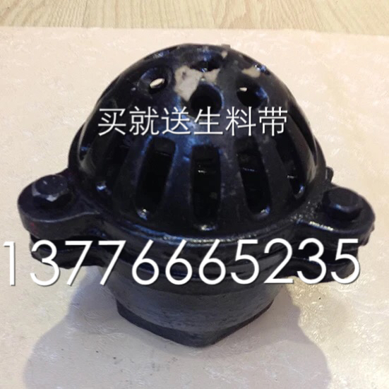 水泵吸水法兰底阀 铸铁丝扣底阀升降式底阀 H12X-2.5  H42X-2.5