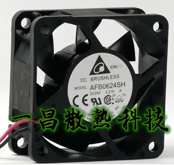 台达 AFB0624SH 6cm 6025 24V 0.21A 6CM 大风量 滚珠 变频器风扇