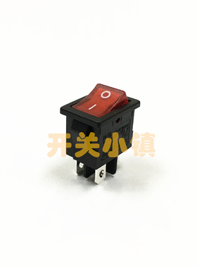 台湾RLEIL船型开关 4脚2档电源开关 RL3-4 15X21 KCD1-104N 红灯