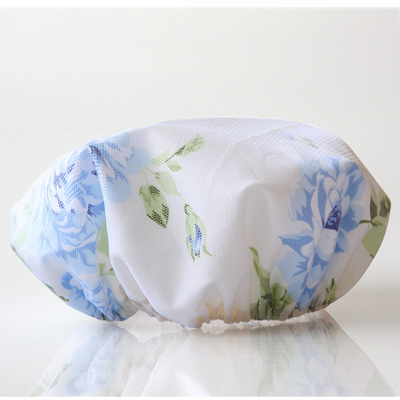 TAYOHYA/多样屋 花园玫瑰浴帽进口涤纶防水防霉淋浴帽双层洗澡帽