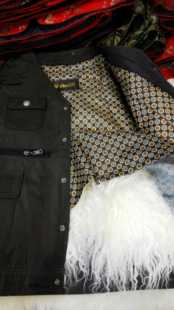 新疆特产羊羔毛马甲/百分百真皮毛一体羊毛男士背心可以拆洗