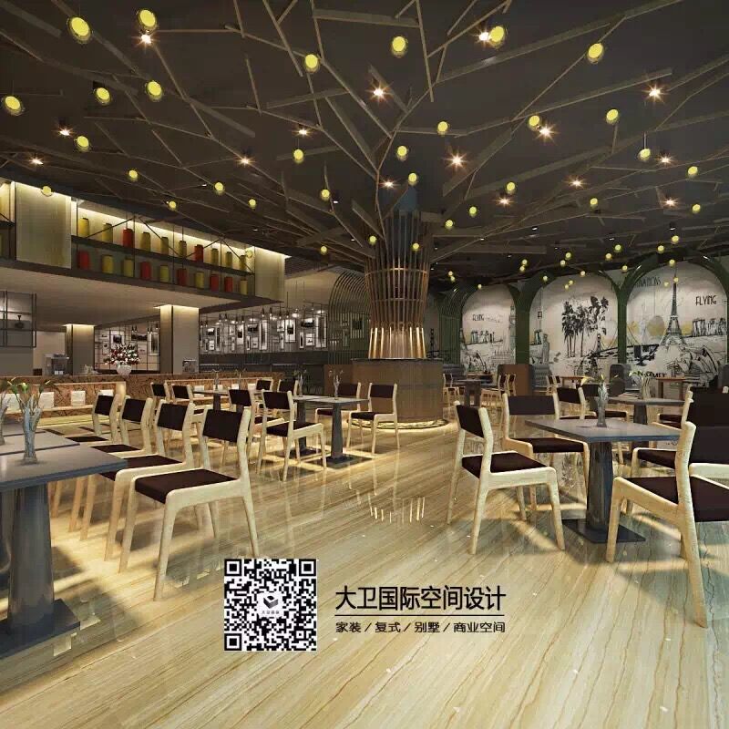 自助海鲜餐厅1500平米装修设计/效果图设计/设计总监帮您设计