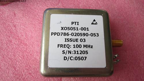 PTI XO5051-001 PPD786-020590-053 High output OCXO MODEL: XO5051-001    +12VDC   FREQ:100.000000MHz