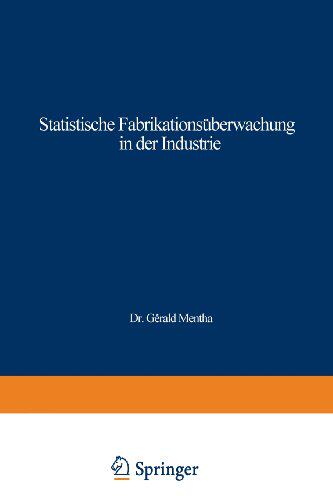 【预售】Statistische Fabrikationsuberwachung in Der In...