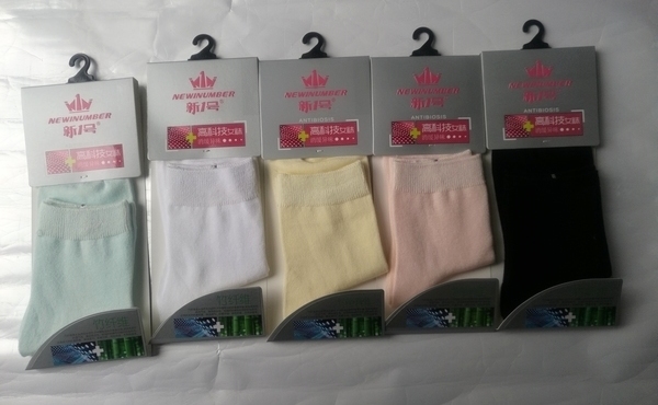 新一号 专柜正品 春夏款  竹纤维休闲精品薄款女袜 2331 只有白色