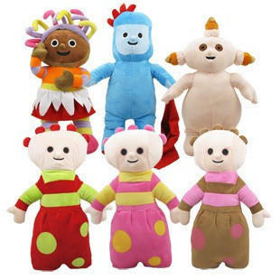 一套6个 央视热播BBC花园宝宝系列毛绒玩具 玩偶 毛绒公仔 包邮