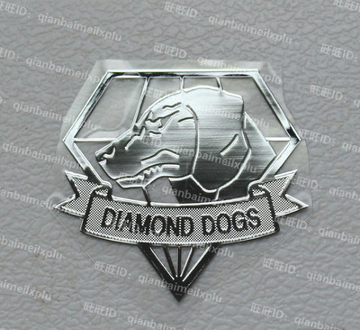 合金装备5钻石狗机魂 猎狐犬游戏机平板电脑手机金属手办贴纸周边