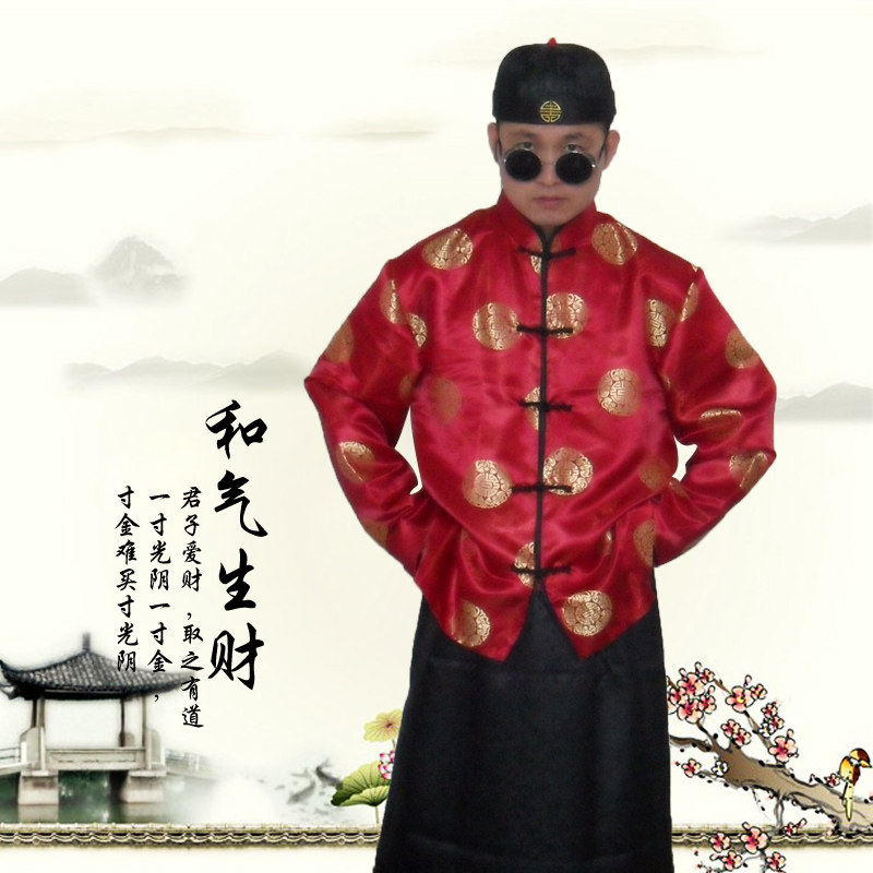 新品特价古装阿哥服地主服民国管家服大宅门红高粱影视服装师爷服