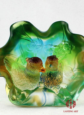 六合春琉璃摆件创意结婚礼品