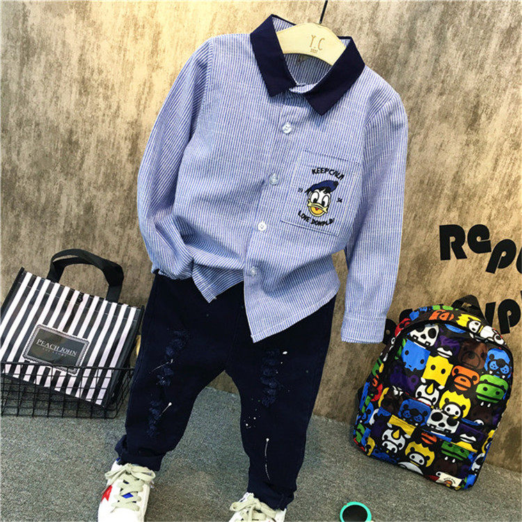 Chemise garcon à manche longue - Ref 2073319 Image 1