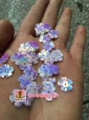 手工材料 进口亮片 7mm9mm14mm20mm金光彩白色梅花亮片 花形珠片
