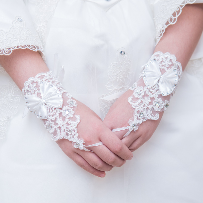 Gants pour fille en dentelle - Ref 2149661 Image 1