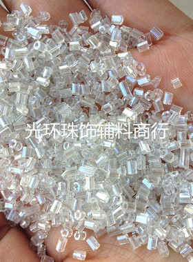 DIY管珠 2mm4.5mm6mm9mm12mm透明油光珠管服装婚纱辅料手工材料