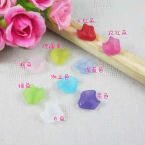 古风宫花COS发簪DIY饰品配件*亚克力磨砂花瓣花片*16mm1元10片