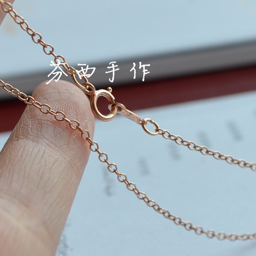 [新特价 美国进口14K包金玫瑰金 经典十字链O链基础链成品项链]|msdalam kategori Aksesori/Barang Kemas Fesyen, kalung - dari Buy2taobao.com untuk memberikan perkhidmatan ejen Taobao profesional membeli