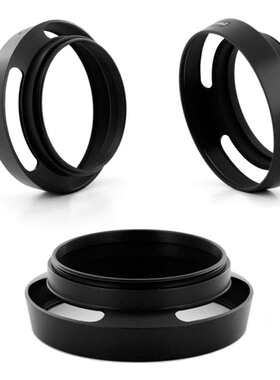 相机金属镂空罩 挖空罩 斜口黑色37/39/40.5/43/46mm镜头遮光罩