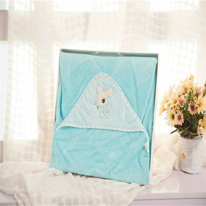 包邮！天源家纺竹纤维 宝宝连帽卡通小鹿抱被 柔软舒适礼盒装,居家布艺,浴巾,淘宝优惠券,粉丝福利购,淘宝优惠卷