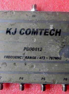 进口kj comtech PD00412 473MHz-767MHz 1W 一分8同轴宽带功分器