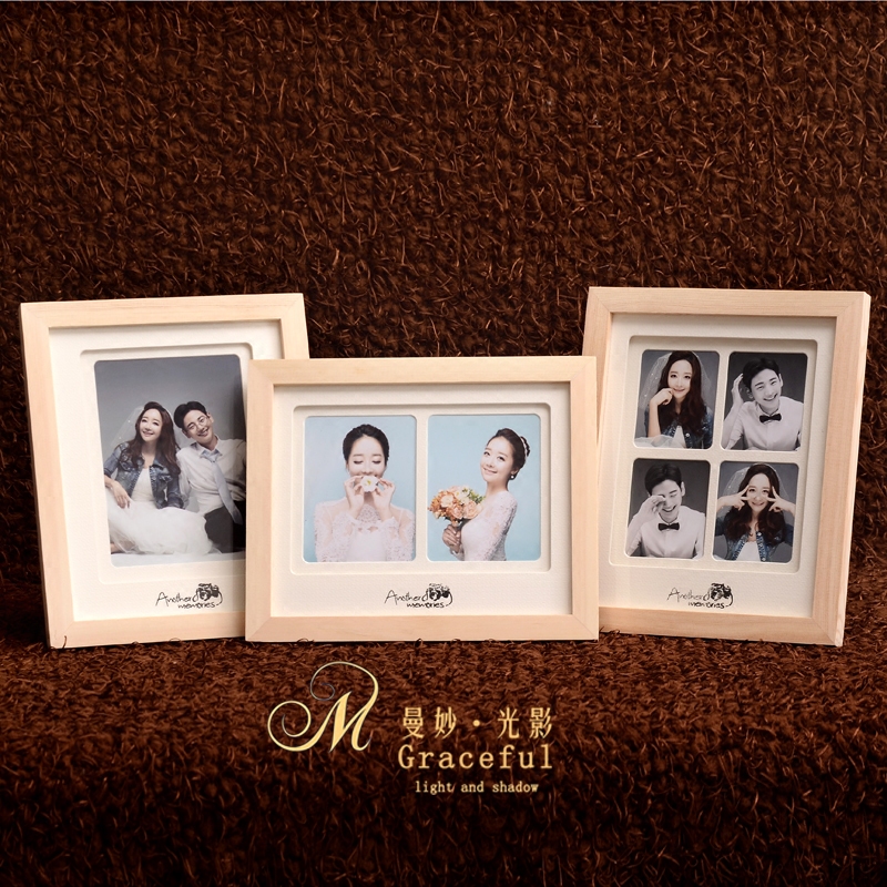 韩式婚纱照实木摆台定制结婚照桌摆放大相框照片简约现代家居摆件在类目 家居饰品, 相框/画框中 - 来自Buy2taobao.com提供专业的淘宝代购服务