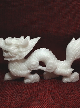 天然手工玉石风水家装生肖龙