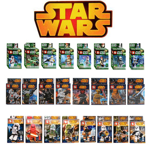 星球大战 积木 人仔 黑武士S牌星球大战 星战 星际益智玩具儿童