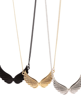 欧美翅膀短款毛衣链