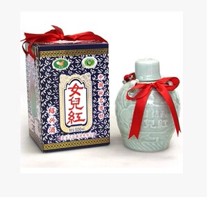 绍兴黄酒 女儿红酒 五年陈花雕酒500ml*6 青瓷坛装礼盒江浙沪包邮