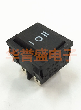 台湾产进口船型开关 MR-4-230-C6N-BB 黑色6脚3档 双组 翘板