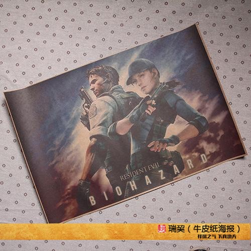 Resident Evil 游戏海报 Biohazard 生化危机6海报 网吧装饰画