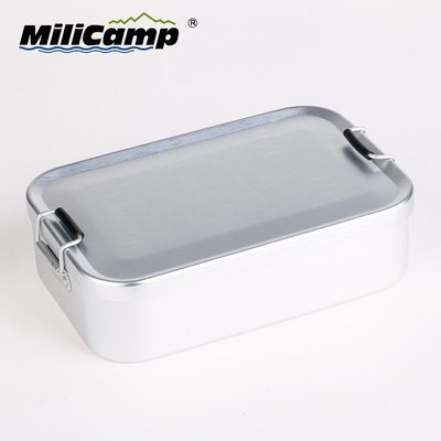 日式带饭便当盒铝制学生野餐餐具