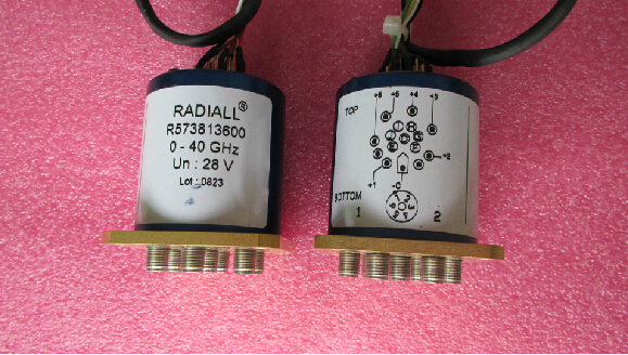 R573813600 RADIALL 40GHz SP6T 28V 2.92mm SPDT 单刀六掷开关