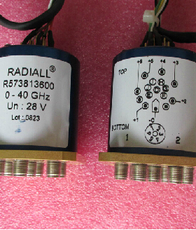 R573813600 RADIALL 40GHz SP6T 28V 2.92mm SPDT 单刀六掷开关