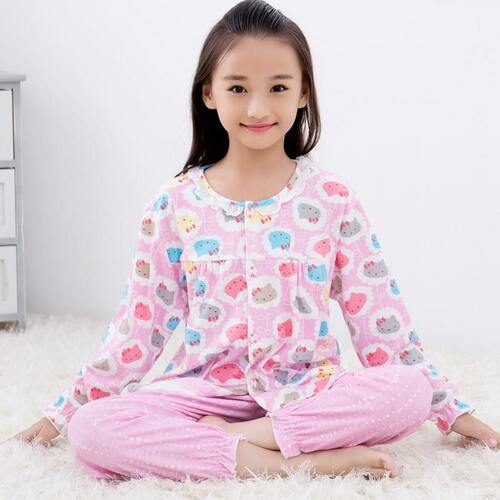 Everyday special child pajamas long sleeves pure cotton