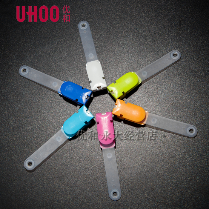 UHOO优和6702强力证件卡套夹扣 夹紧牢固 胸卡胸牌工牌夹子塑料