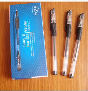 包邮罗氏GP-2009学生考试标准0.5mm红色黑色中性笔办公会议签字笔